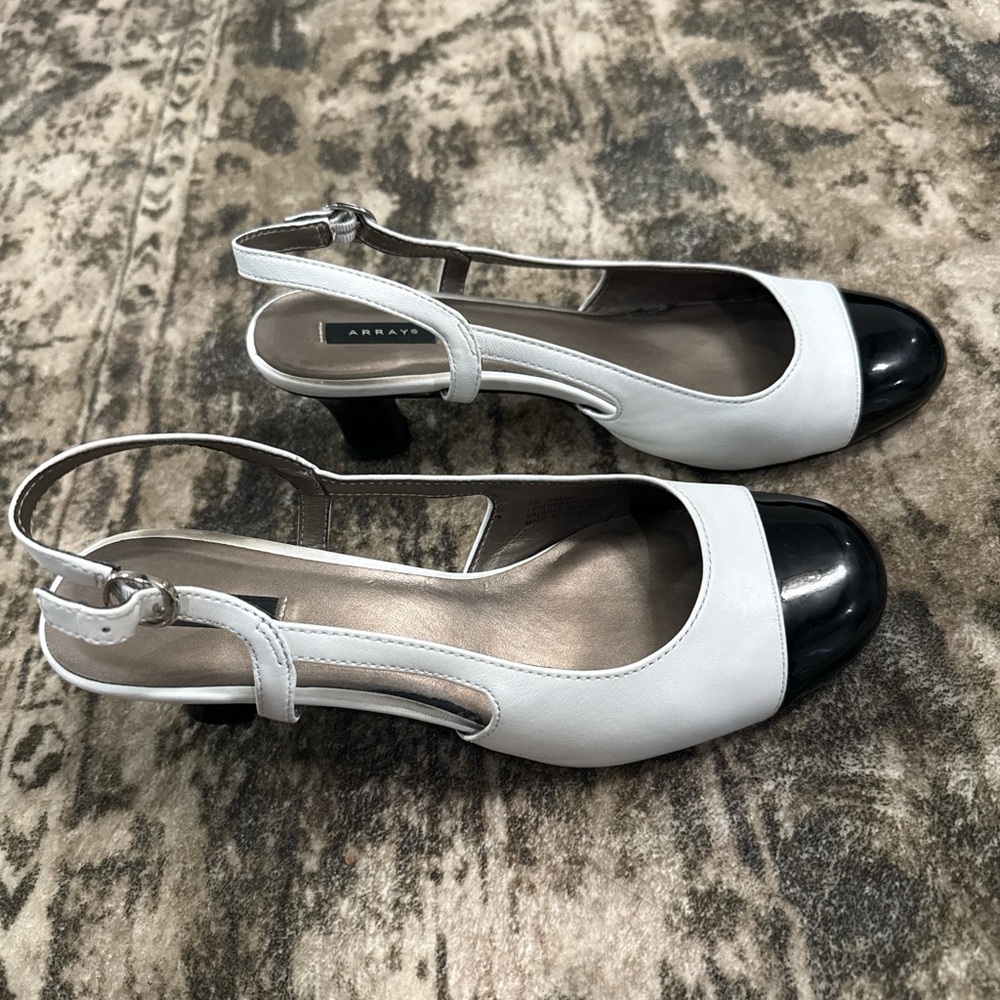 Array Women's Two-Tone Slingback Heels - image 2